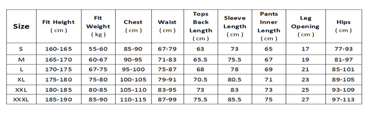 RIDING FUN Men Breathable Long-sleeved Riding Clothes Suit with 3D Sponge Cushion