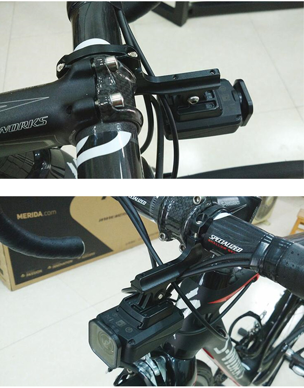 Bicycle Bracket Q Shape 3cm Diameter Bike Suport for Sports Camera