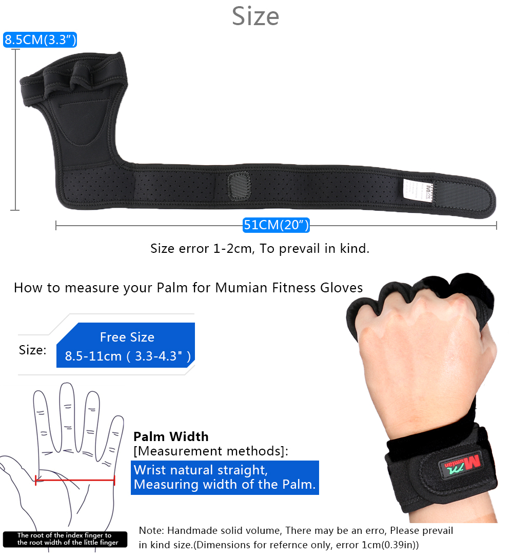 Mumian F02 Pair of Cycling Fitness Half Finger Sport Gloves - Black ...