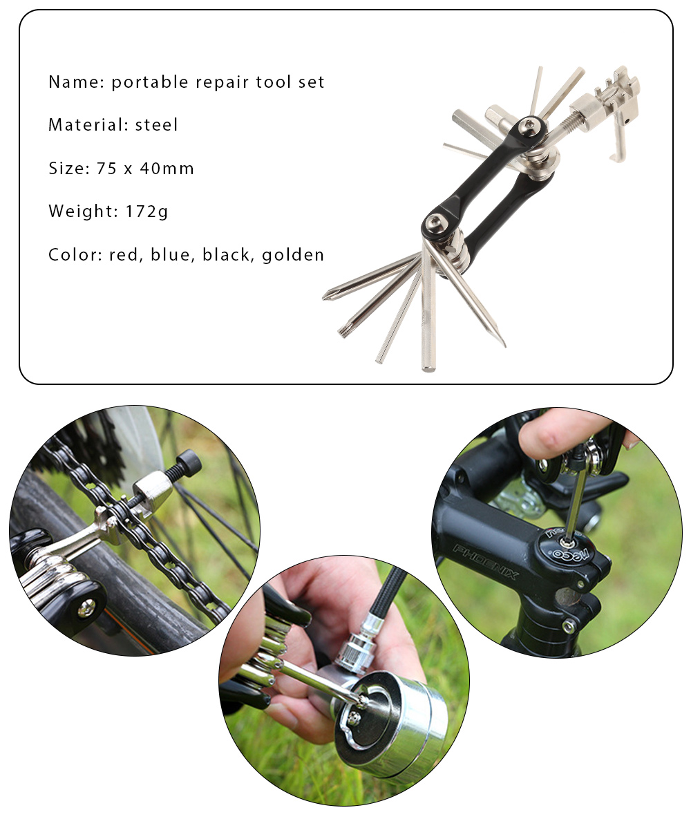 Portable Bicycle Bike Maintenance Disassembling Repair Tool