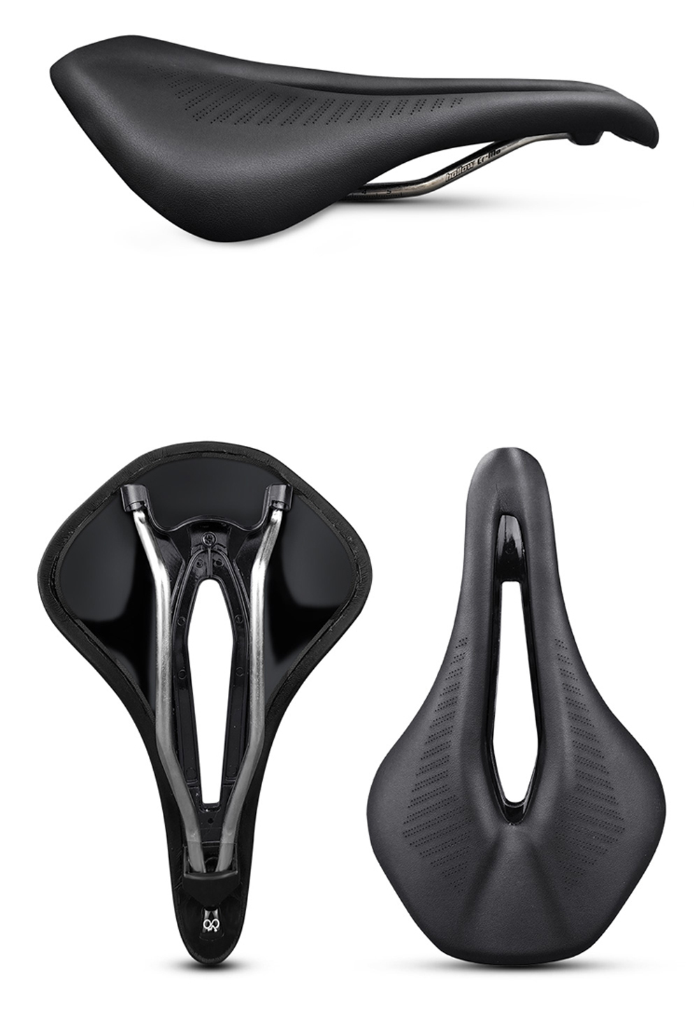 Micro Fiber Leather Molybdenum Steel Bike Saddle Hollow Carbon Bow Mountain Strong Racing Cushion