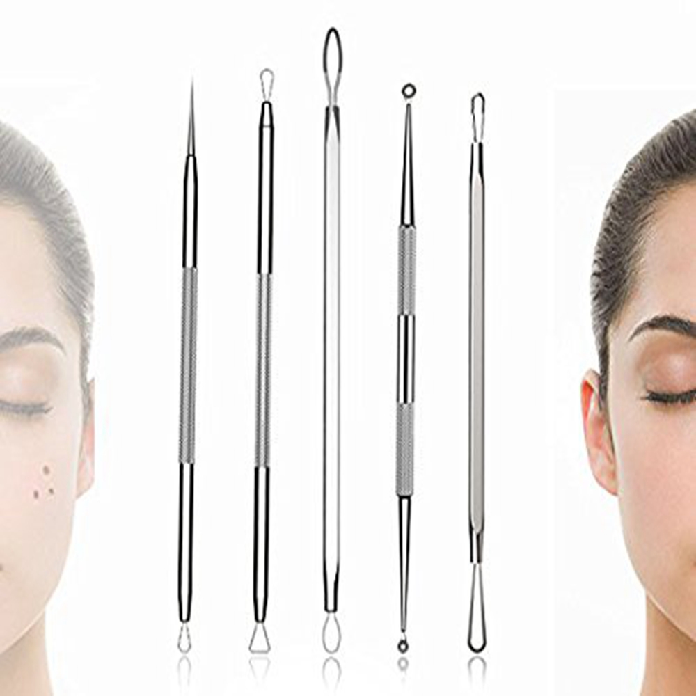 TODO Acne Needle Five Blackhead Facial Spot Pimples Comedone Acne Removing Kit