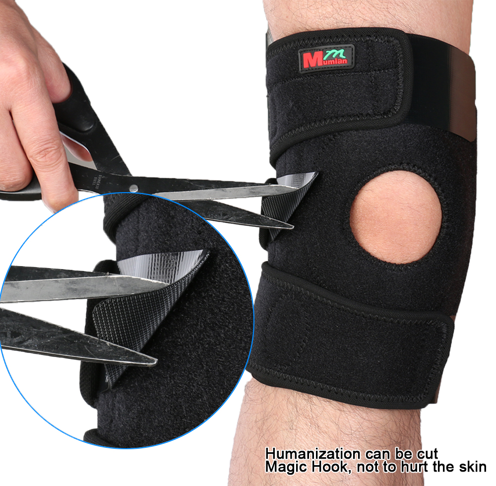 2017 Mumian Knee Adjustable Sports Leg Support Brace Wrap Protector Pads Sleeve Cap Patella Guard 2 Spring Bars