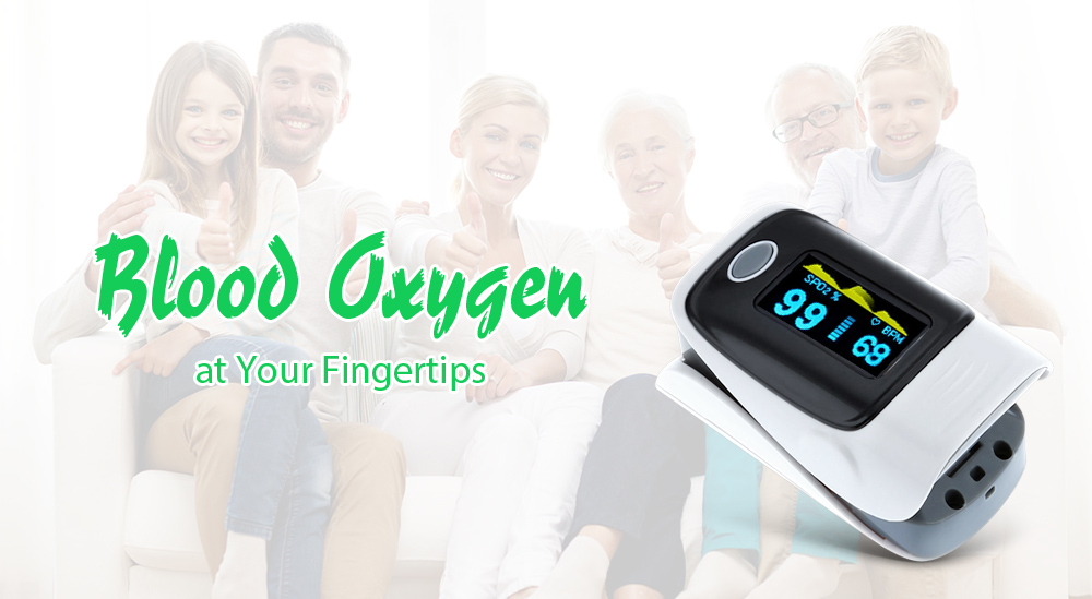 Instant Read Fingertip Digital Pulse Oximeter Health Monitoring Display