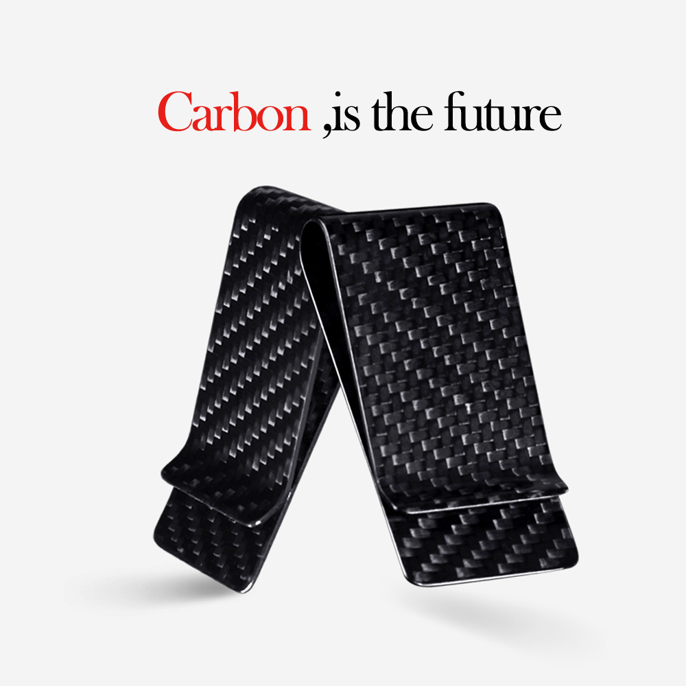 Absolutely 3K 100 percent Carbon Fiber Money Clip Portable Carbon Fiber Money Wallet