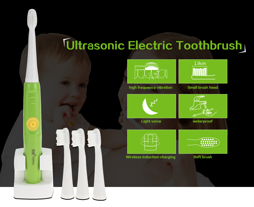 Ultrasonic Automatic Electric Toothbrush