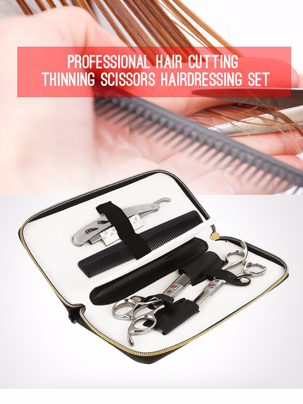 Professional Hair Scissors Set Hairdressing Tools