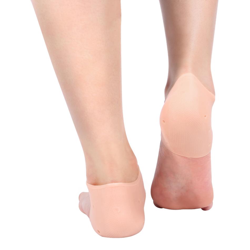 Silicone Moisturizing Heel Protection Socks Cracking Repair Analgesic Skin Care Pad 2PCS