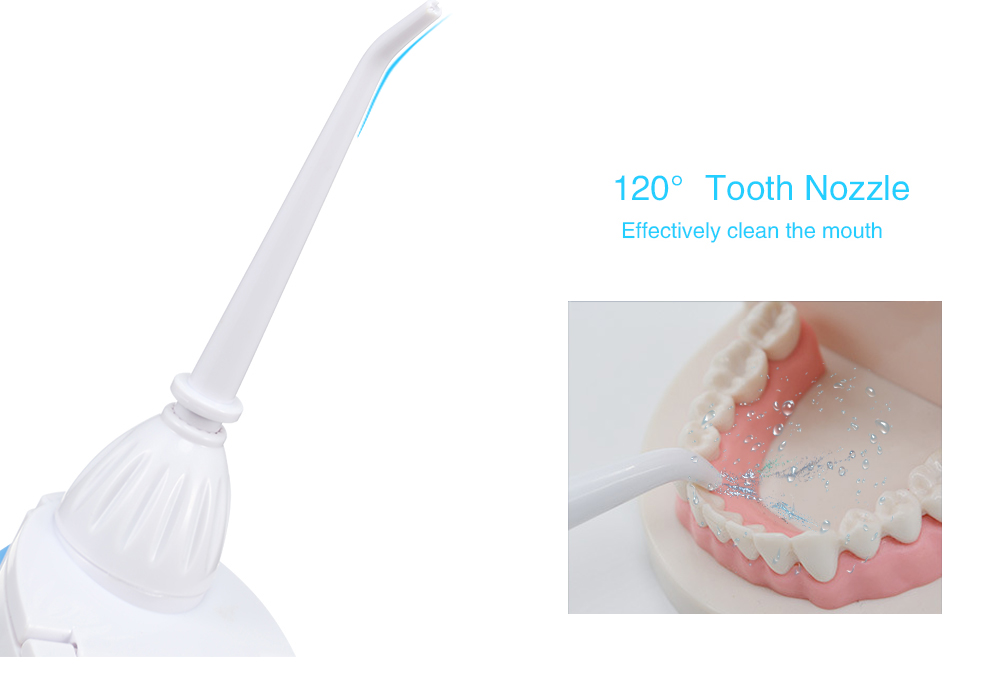 Portable Dry Battery Electric Dental Oral Irrigator Cordless Water Flosser
