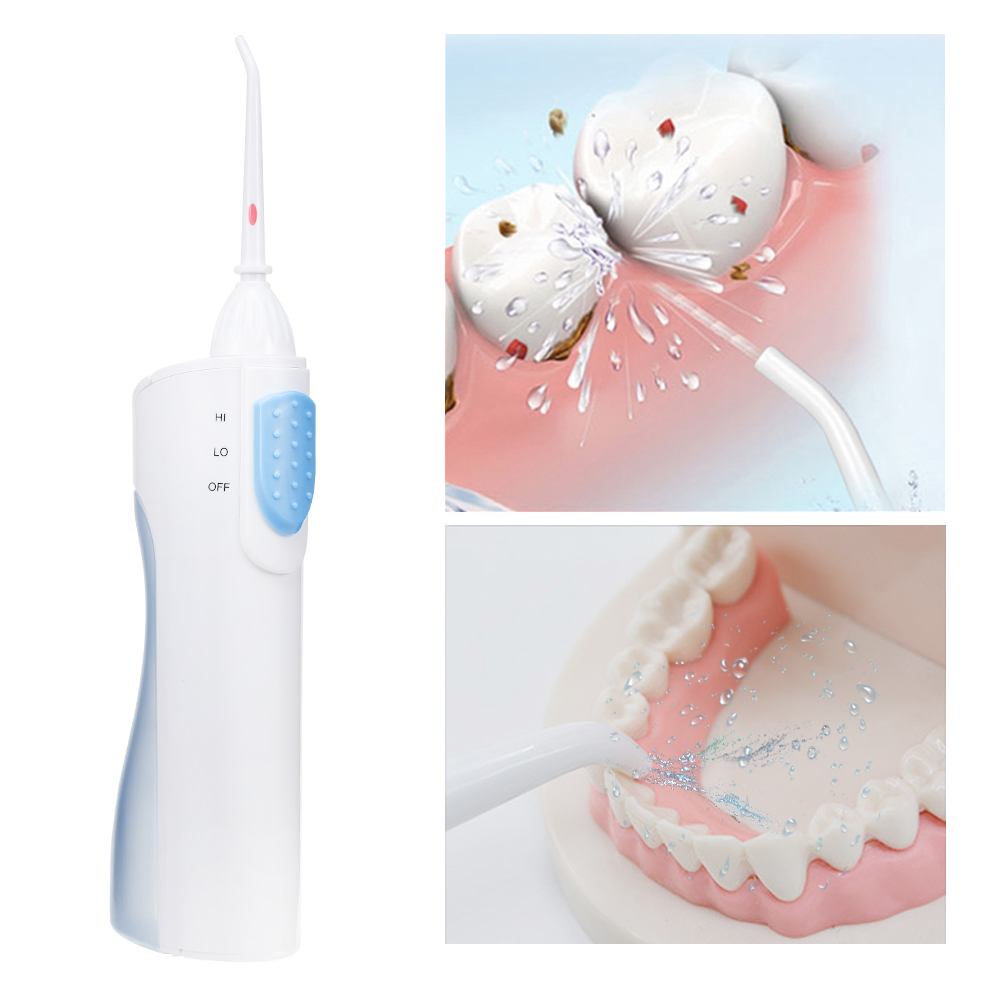 Portable Dry Battery Electric Dental Oral Irrigator Cordless Water Flosser
