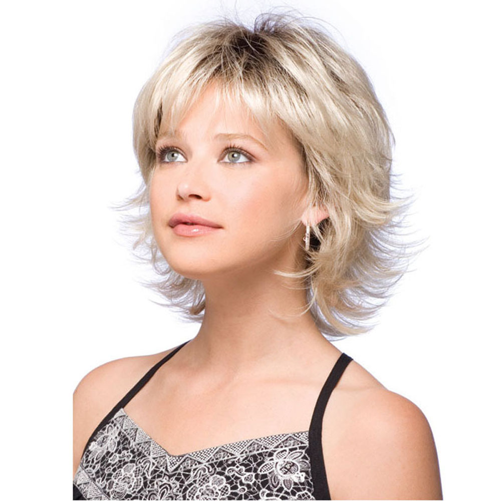 Ladies Short Fluffy Curly Hair Wigs