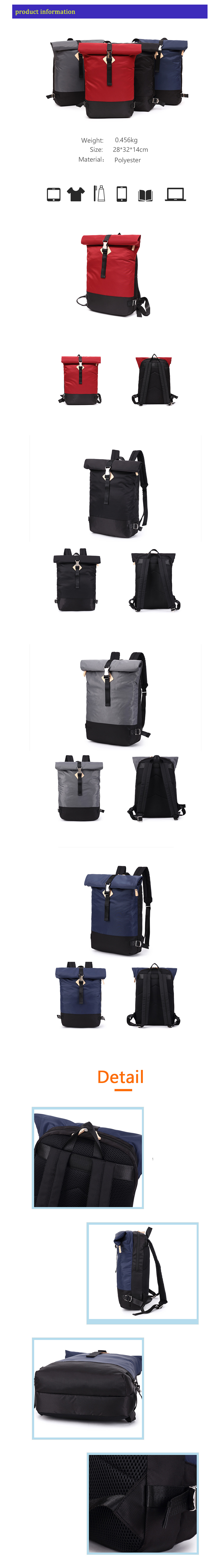 Men Trend New Backpack Campus Bag Business Backpack
