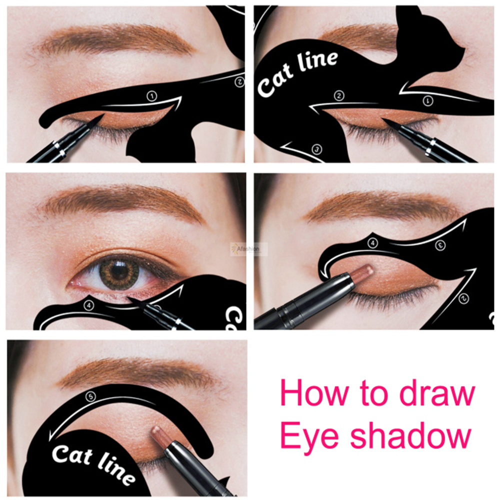 Eyeliner Stencil Set Eye Makeup Template Multifunction Tools