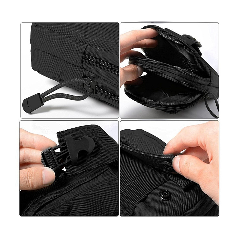 Multipurpose Tactical Cover Smartphone Holster EDC Security Pack Carry Case Pouch Belt Money Pocket
