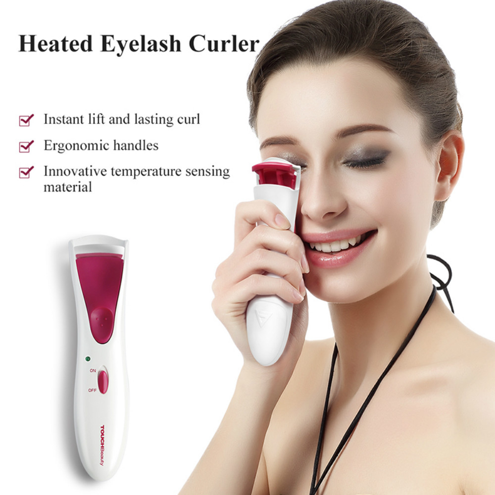 TOUCHBeauty TB-1016A Eyelash Curler Double Heating Silicone Pad Curly Tool Making Long Eyelashes