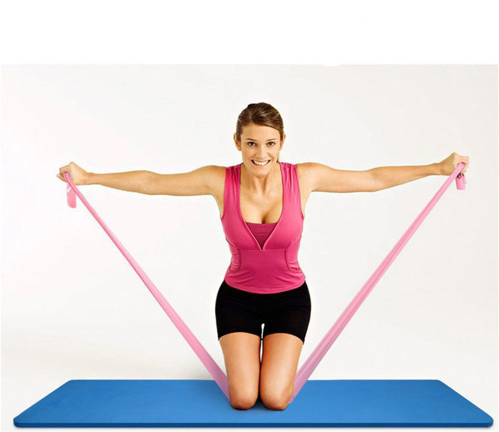 Super Exercise Long Resistance Bands Flat Latex For Stretch Yoga Strength Training Workout