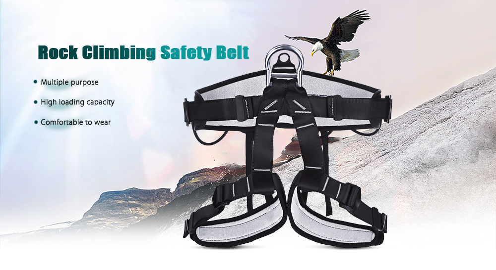 Climbing Harness Tree Stand Caving Rock Roofer Working Safety Belt Rappelling Equipment