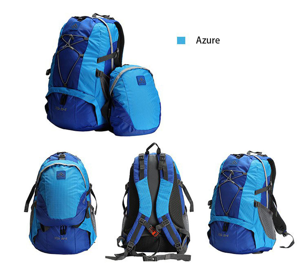 PolarFire Backpack Set 40L Water-Resistant Anti-Tearing Outdoor Bag for Camping Hiking Travelling