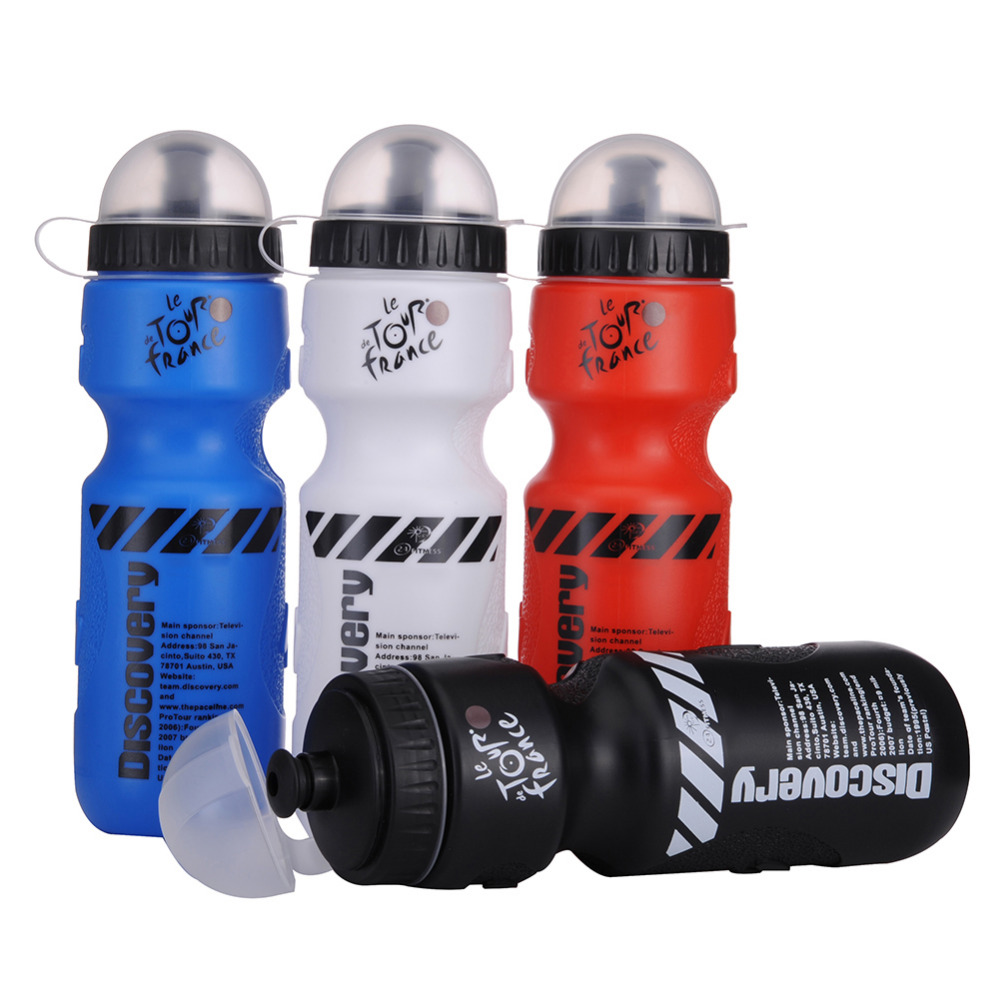 Portable Plastic Outdoor 650ML Mountain Bike Bicycle Cycling Sports Water Bottle