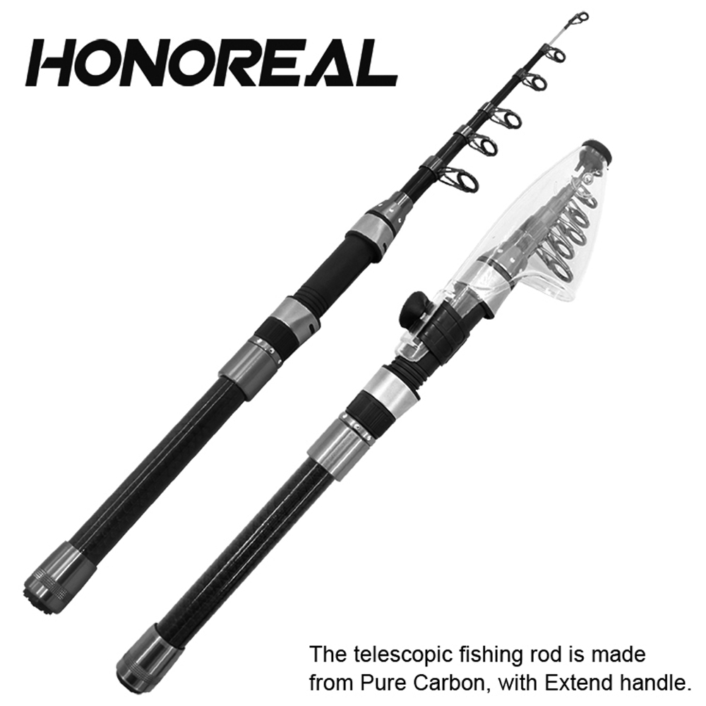 Travel Boat Carbon Spinning Telescopic Fishing Rod for Freshwater and Saltwater