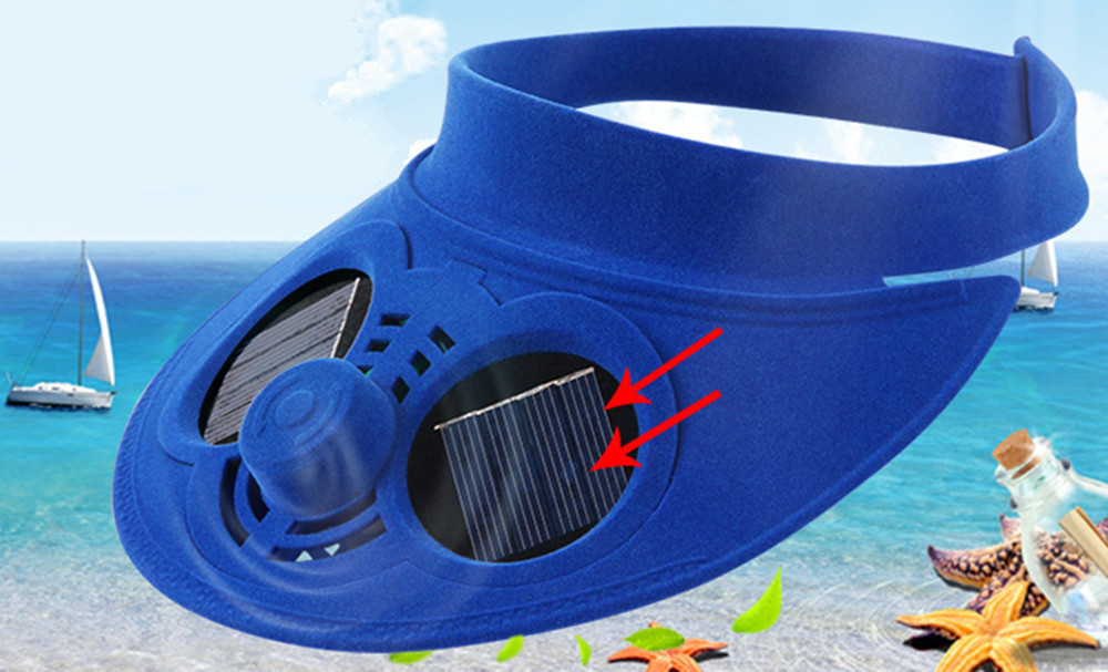 Sun Solar Power Cap with Cooling Fan for Out Door Golf Mountain Climbing Baseball Hats