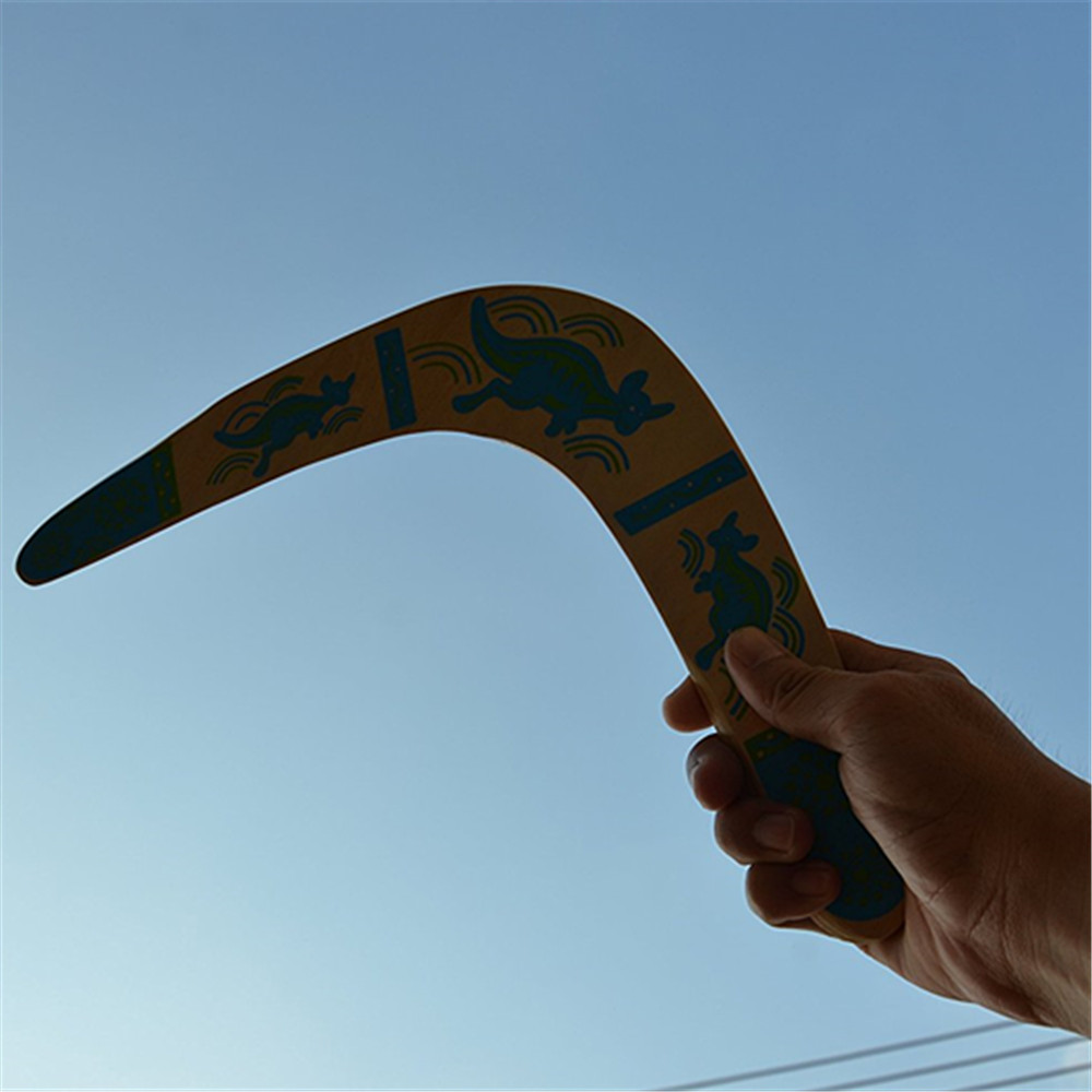 Handmade Boomerang Australian Style Maneuver Dart Outdoor Sports Wood Equipment