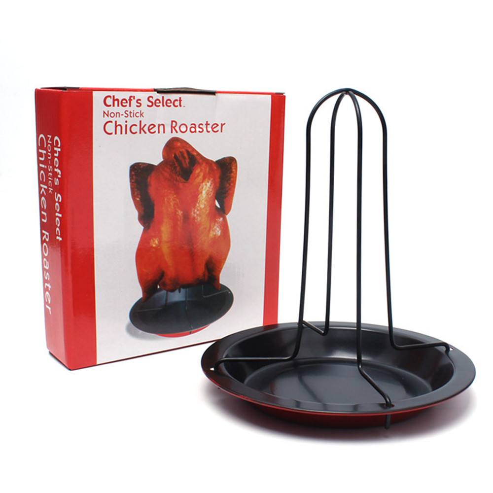Outdoor Camping Barbecue Carbon Steel Non-stick Baking Chicken Dish