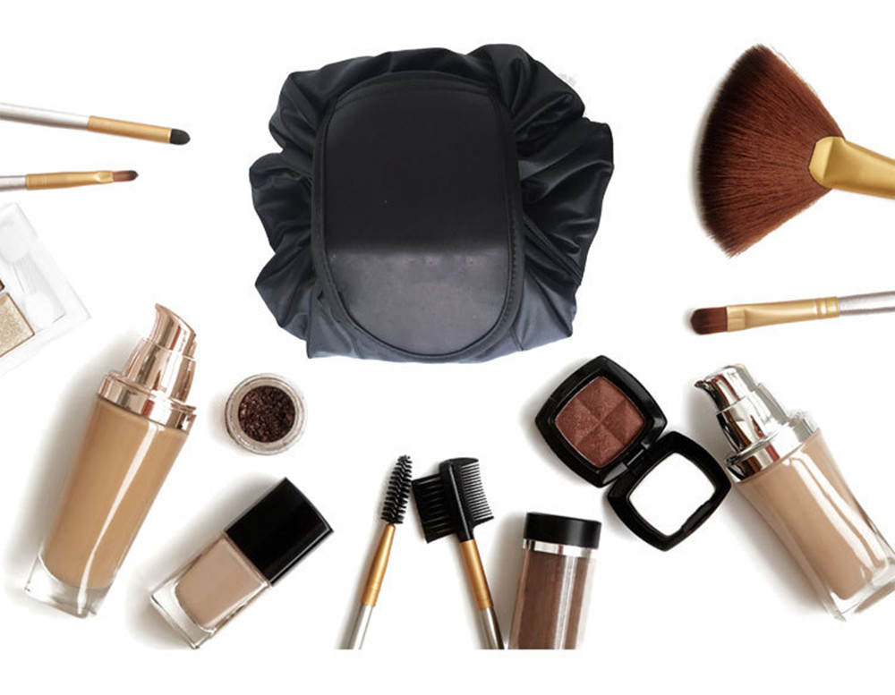 Portable Makeup Drawstring Storage Magic Travel Pouch Cosmetic Bag