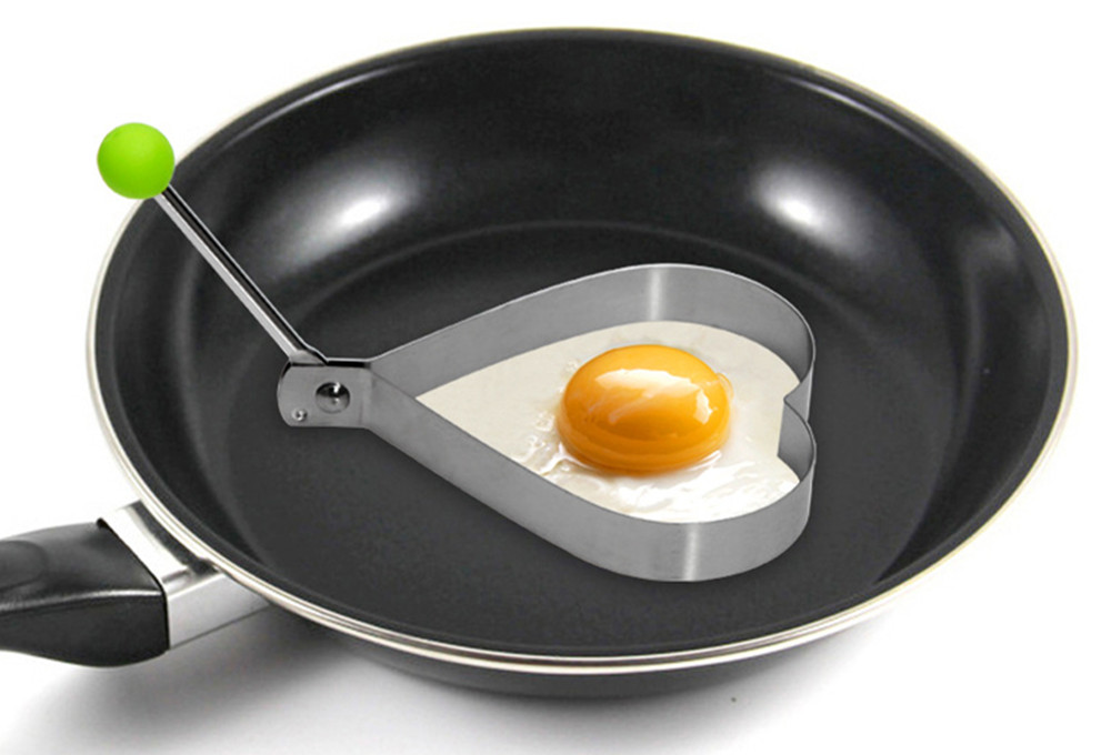 Stainless Steel Outdoor Camping Kitchen Cooking Fried Egg Love Modeling Tools