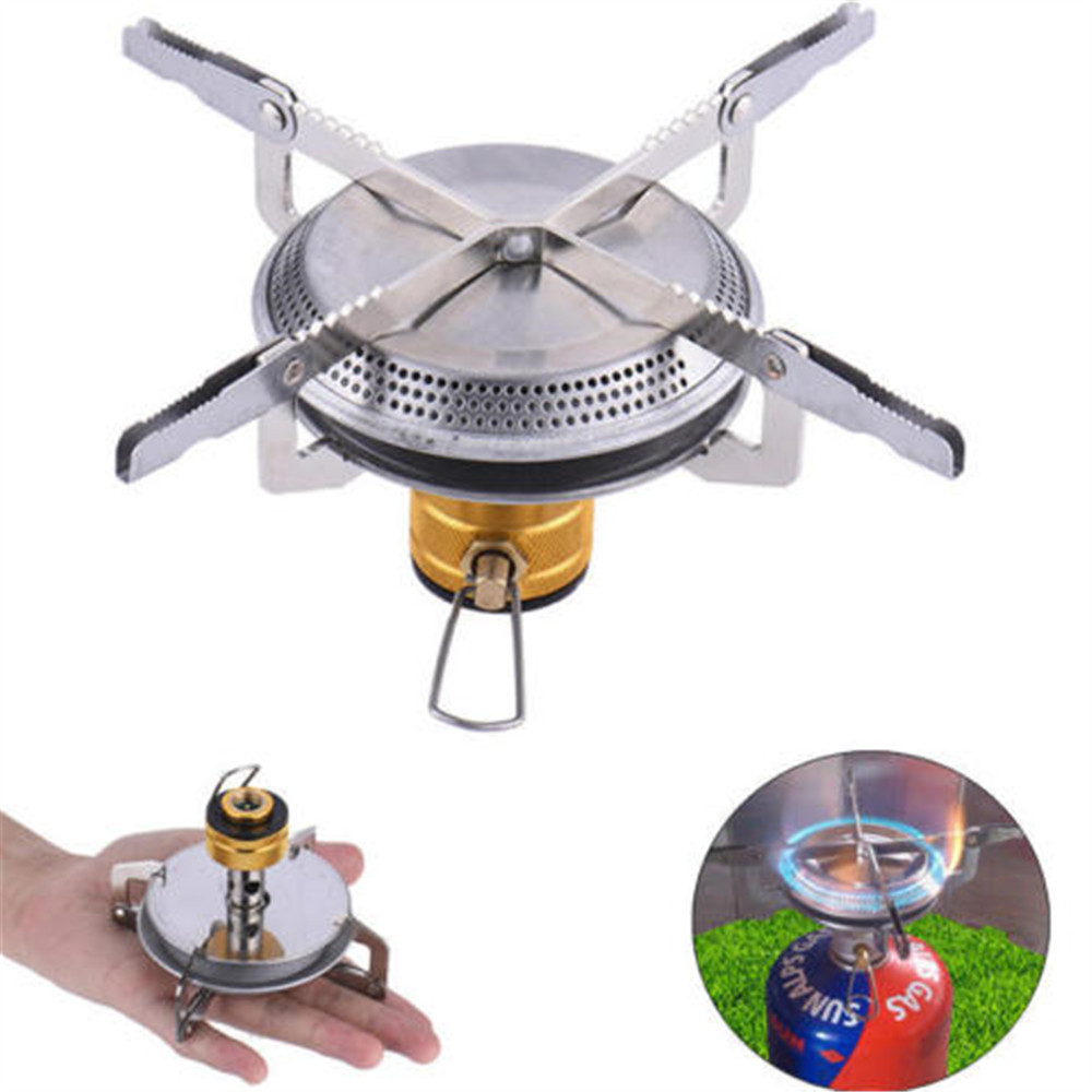 Portable Folding Camping Stove Outdoor Pocket Gas Survival Furnace Picnic