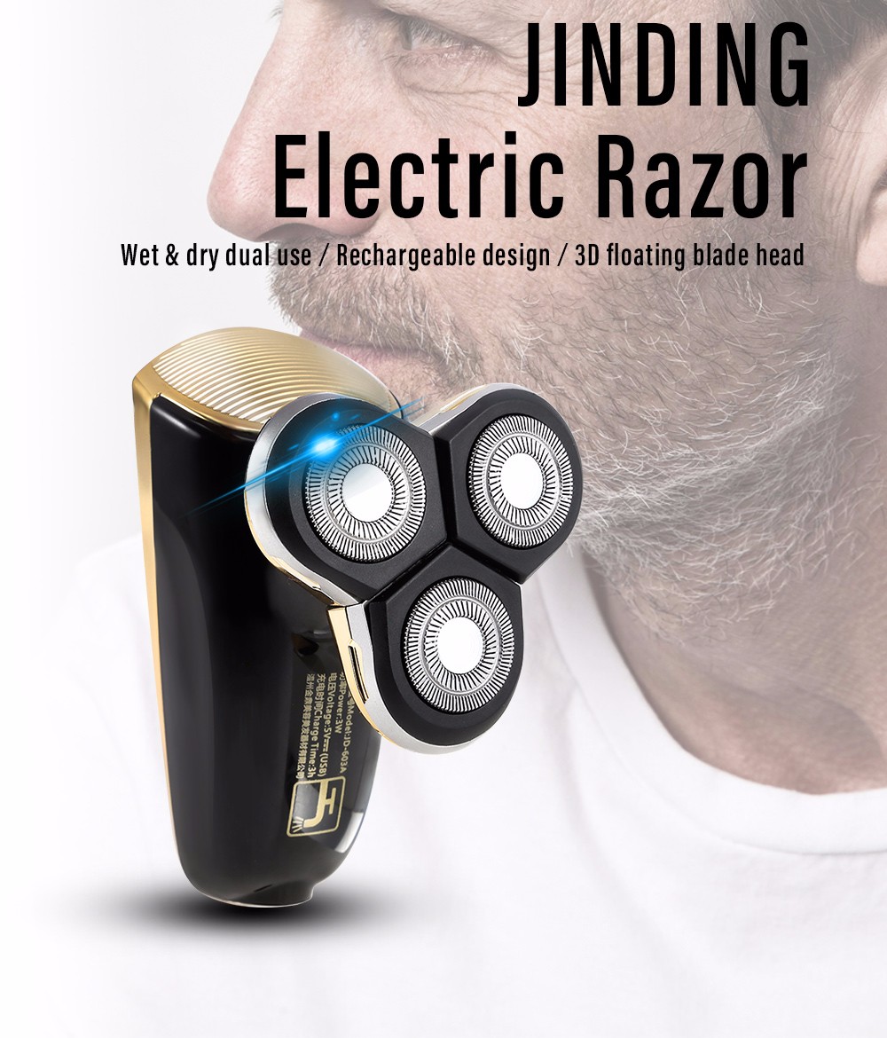 JINDING Rechargeable Electric Razor Beard Shaver