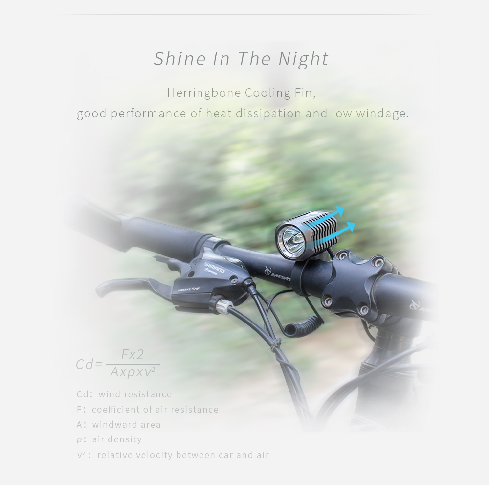 ON THE ROAD MX3-BL (With Line Switch) USB LED Bike Lamp With Battery Pack