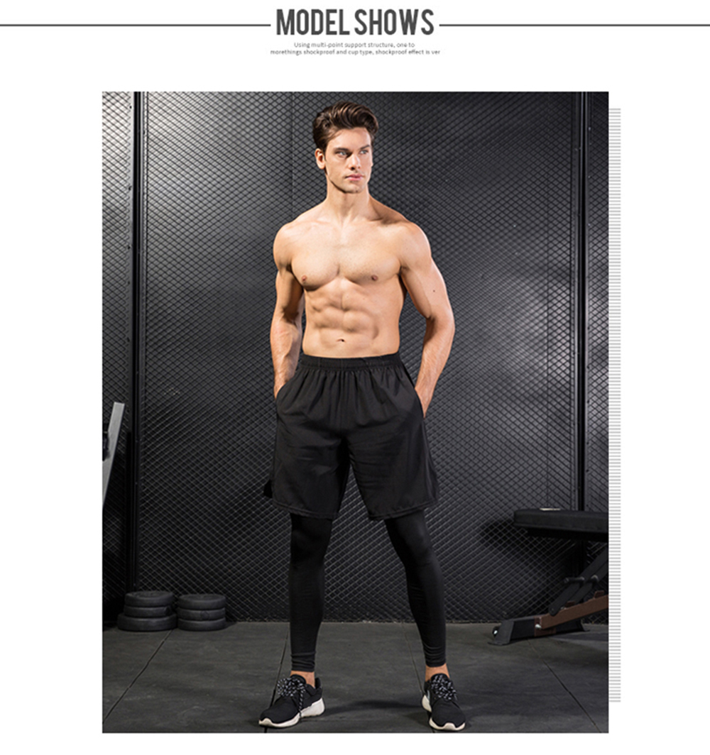 GYM Compression Fitness Tights Sweat Pants For Men Sport Running Leggings