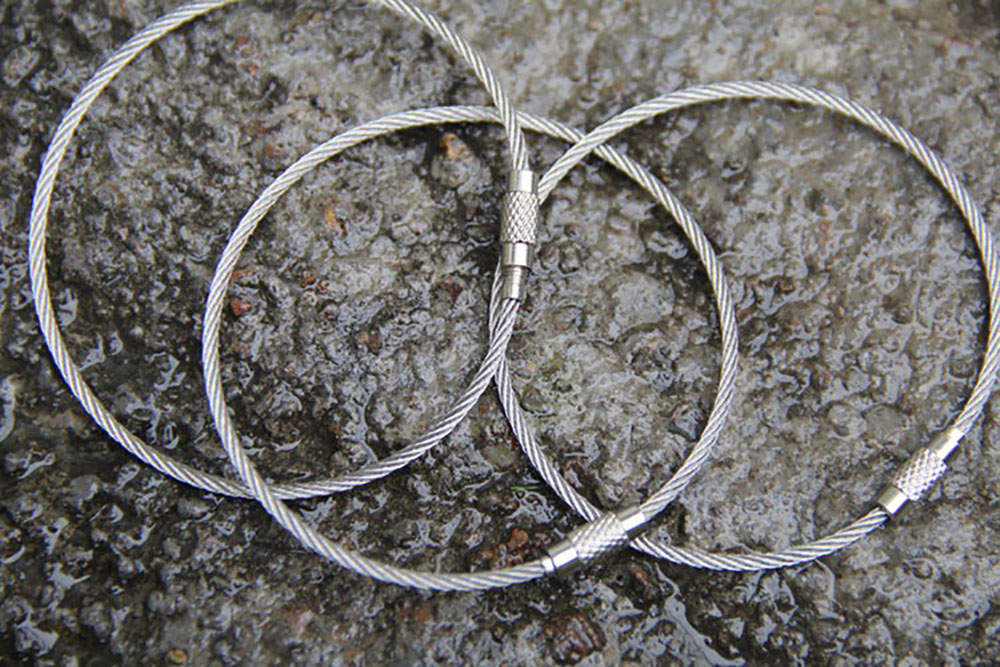 2PCS Outdoor Camping Stainless Steel Wire Rope