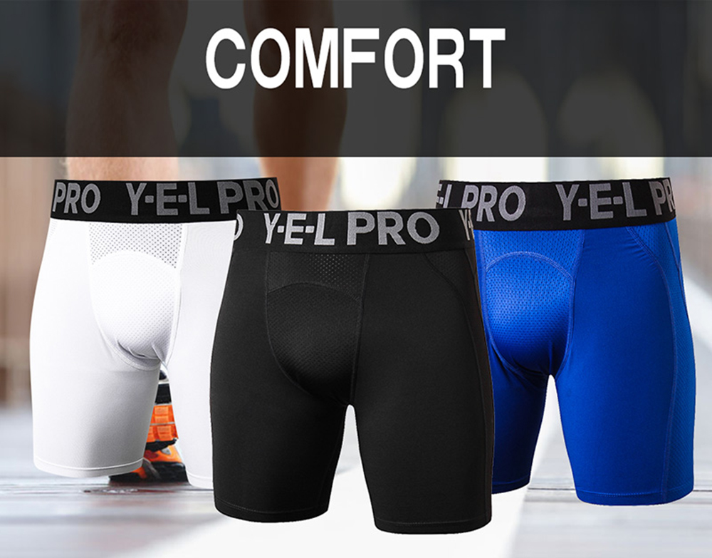 Men Compression Football Trousers Jogging Pants Quickly Dry Run Shorts