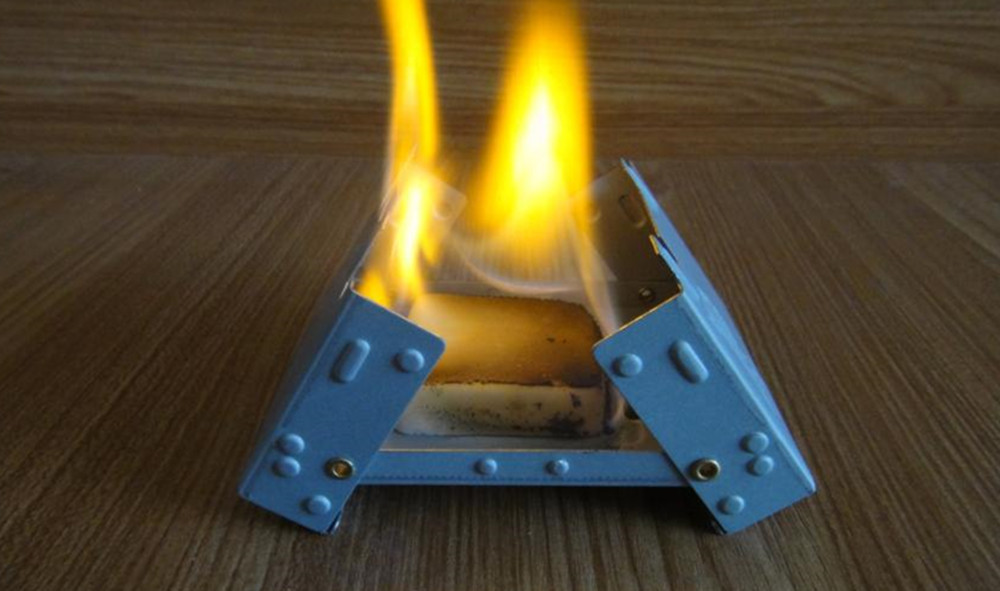 Ultralight Folding Pocket Stove with Solid Fuel