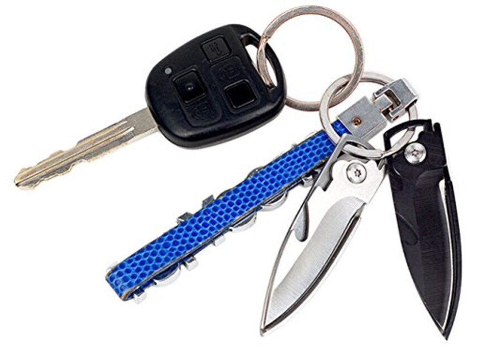 Multi-Function Keychain Opener Knife Tool Outdoor