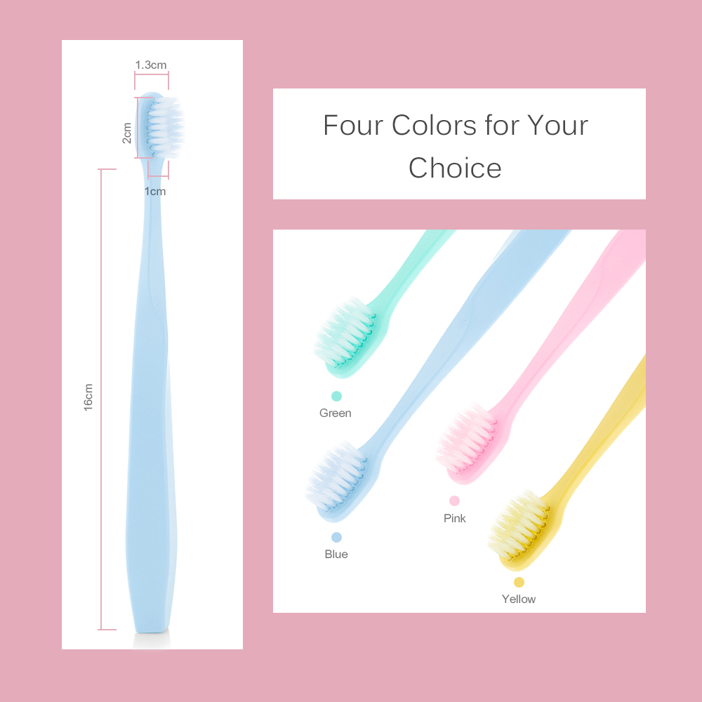 AVORI Gumline 45 Degree Ultra Soft 4pcs Toothbrushes Tapered Bristles