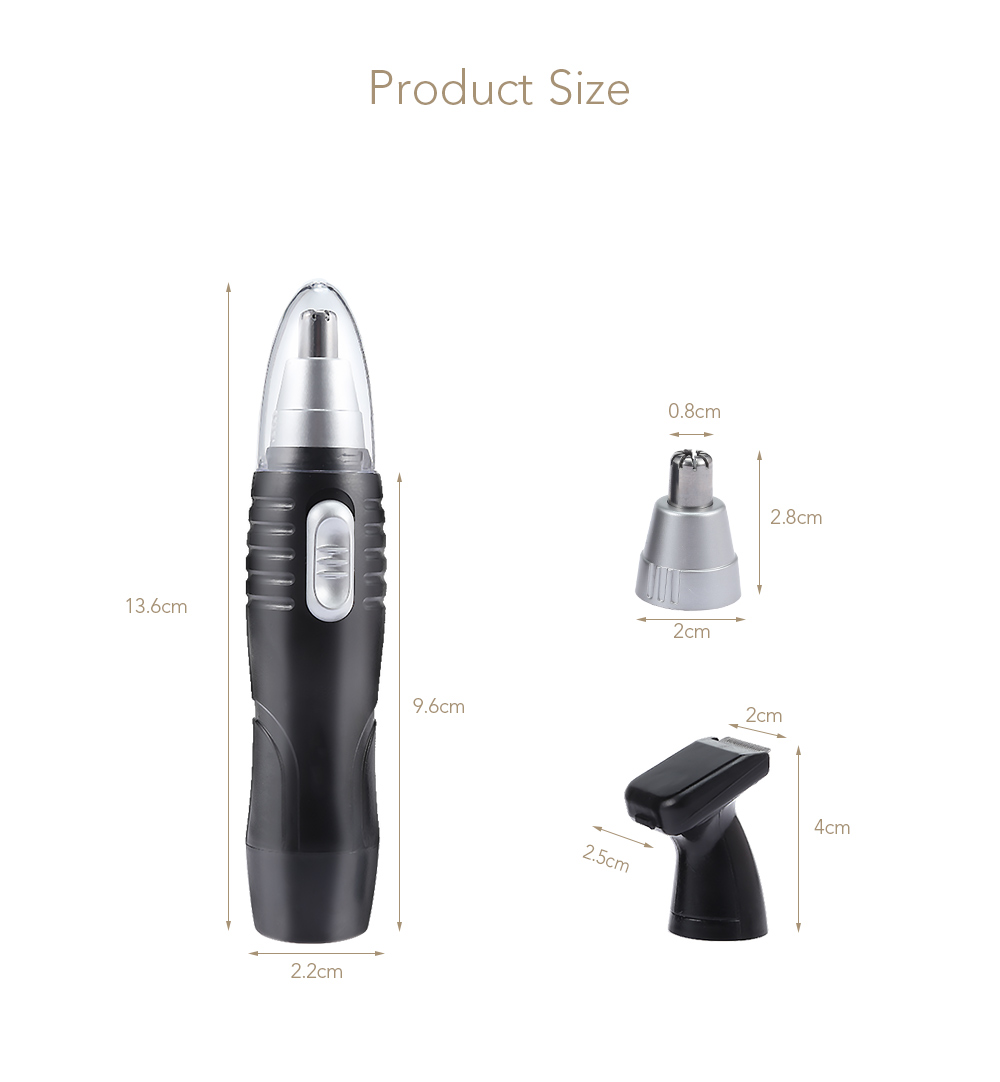 2-in-1 Multifunctional Electric Ear Nose Hair Trimmer