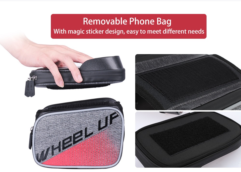 WHEELUP Touch Screen Bike Bag Bicycle Top Tube Phone Case Cycling Front Frame Pouch