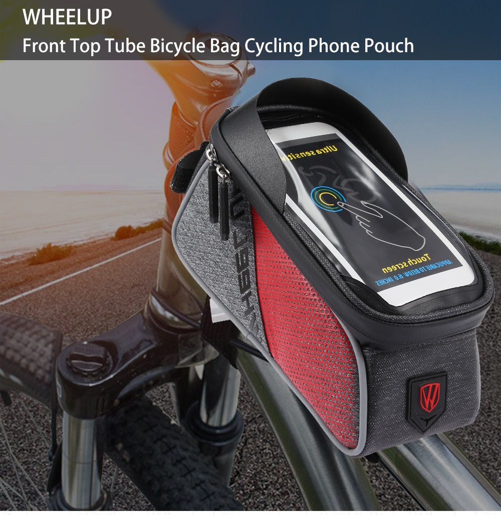 WHEELUP Touch Screen Front Top Tube Bicycle Bag Cycling Phone Pouch