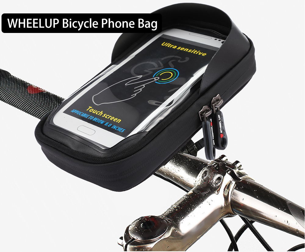 WHEELUP Bicycle Phone Bag Cycling Bracket Frame Bike Front Pouch