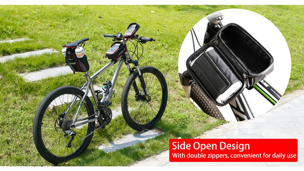 WHEELUP Top Tube Bicycle Bag Bike Phone Pouch Cycling Accessory