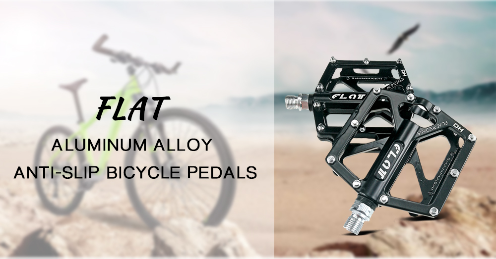 Shanmashi FLAT Aluminum Alloy Bearing Multi-pin Anti-slip Bicycle Pedals