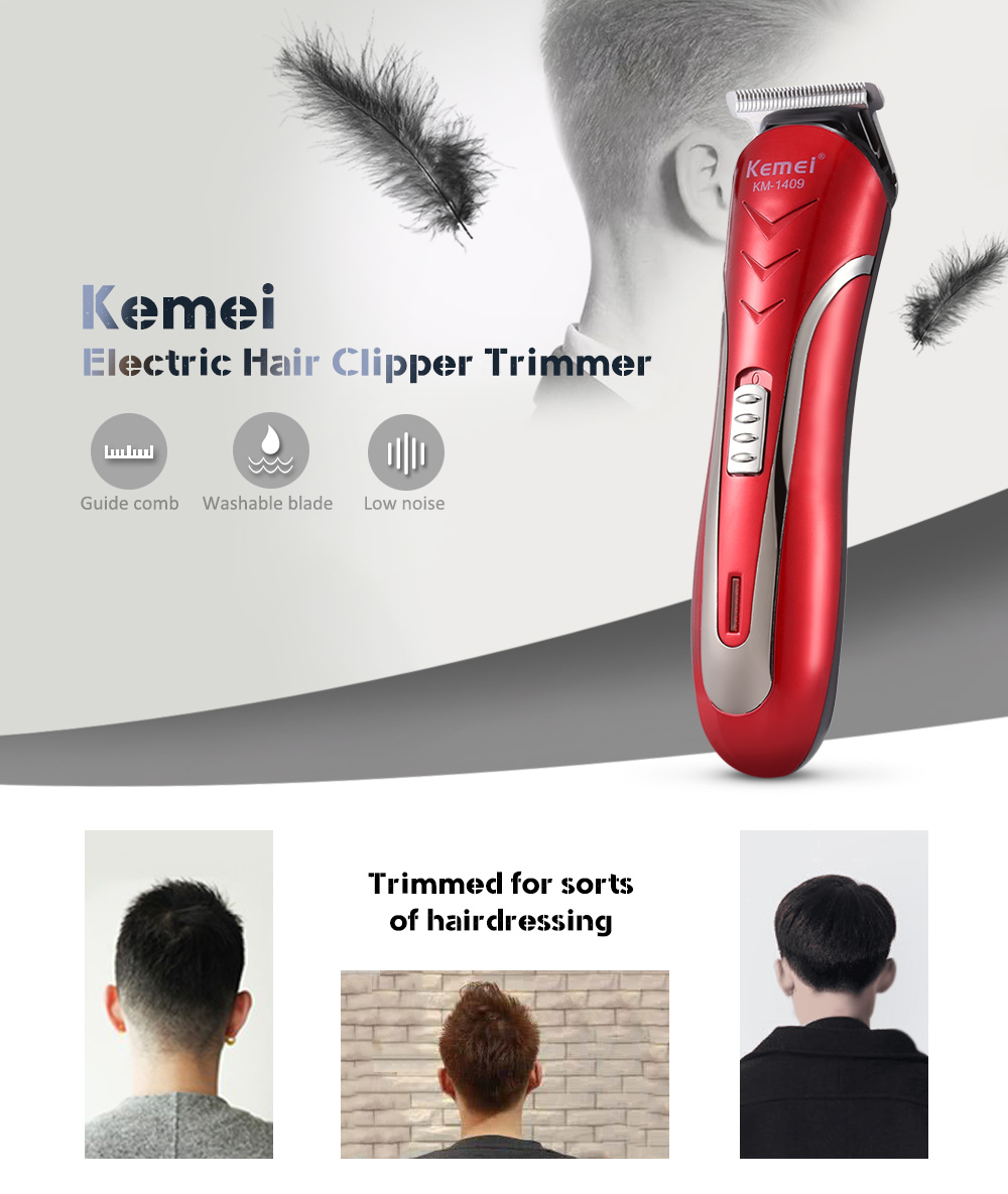 KM - 1409 Professional Electric Hair Clipper Trimmer Styling Haircut System