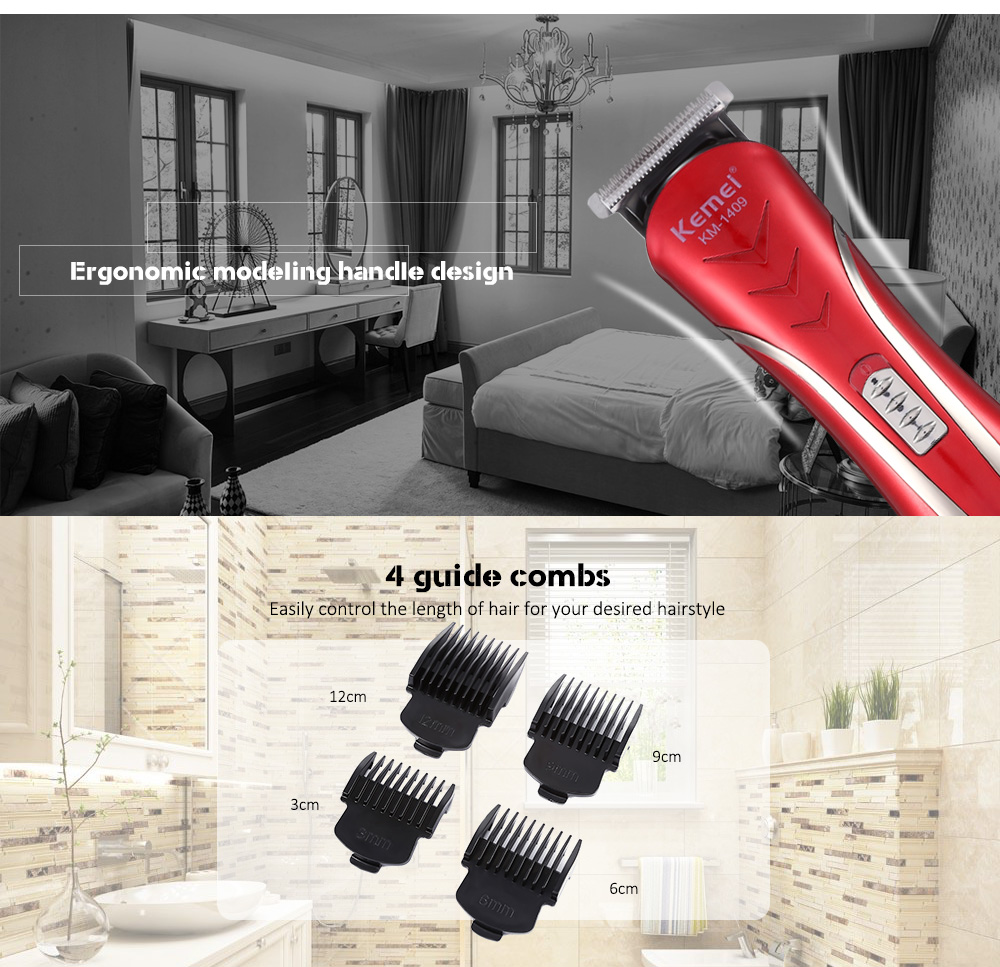 KM - 1409 Professional Electric Hair Clipper Trimmer Styling Haircut System