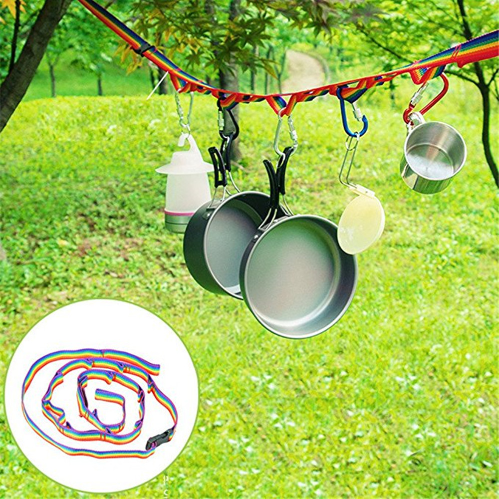 Outdoor Camping Tents Decorations Hanging Lamp Clothesline
