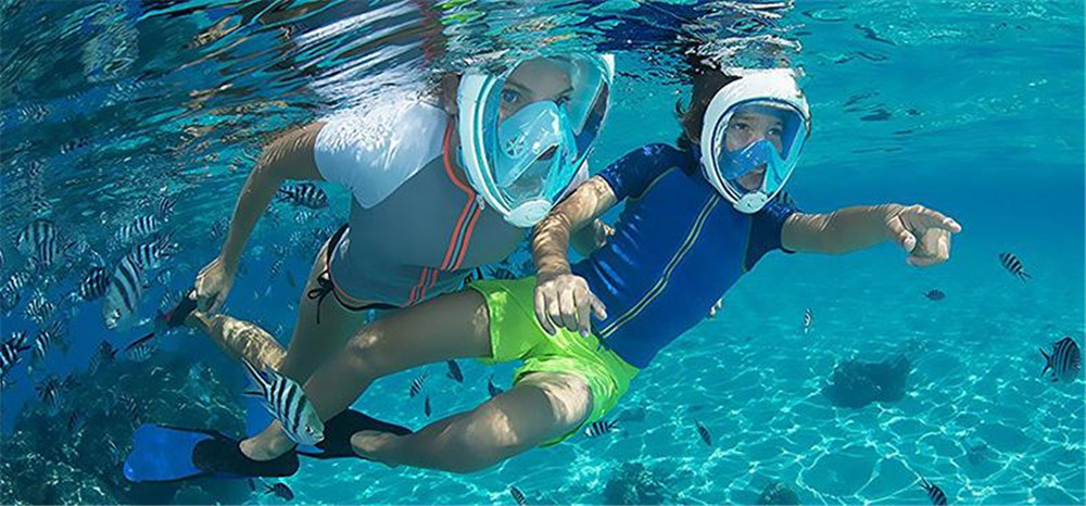 Full Dry Snorkeling Anti-Fog Breathable Diving Mask