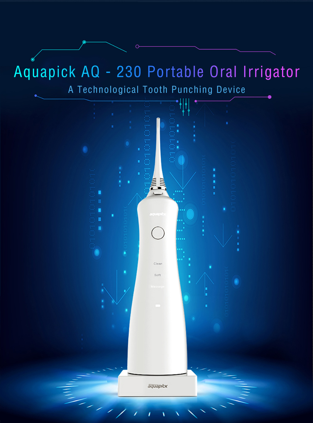 Aquapick AQ - 230 Portable Multi Mode Oral Irrigator