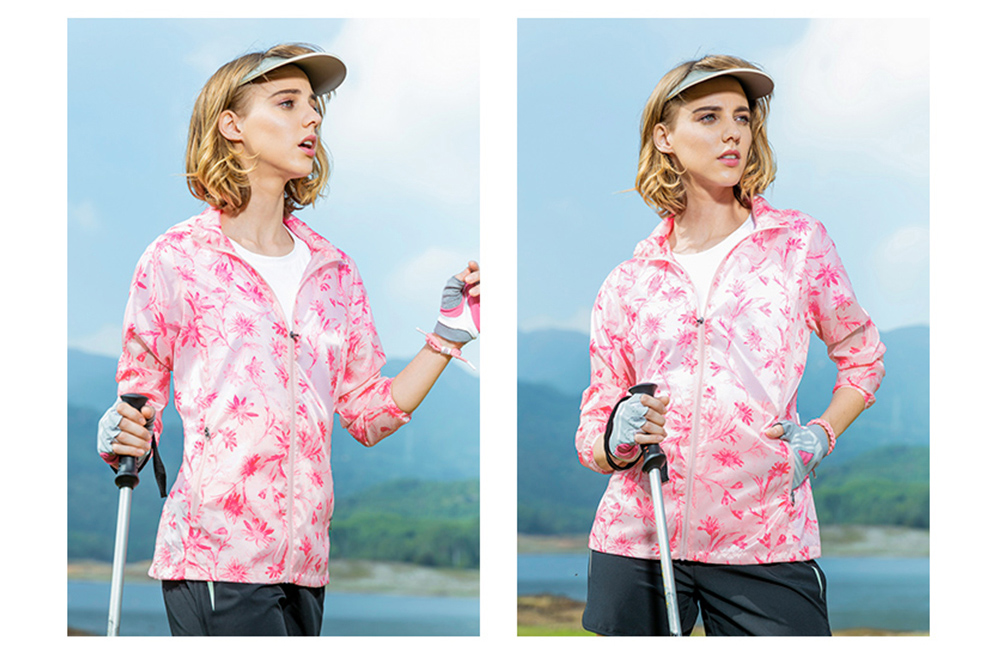 Tectop JL80280 Women Outdoor Breathable Sports Wear-resistant Hiking Jacket